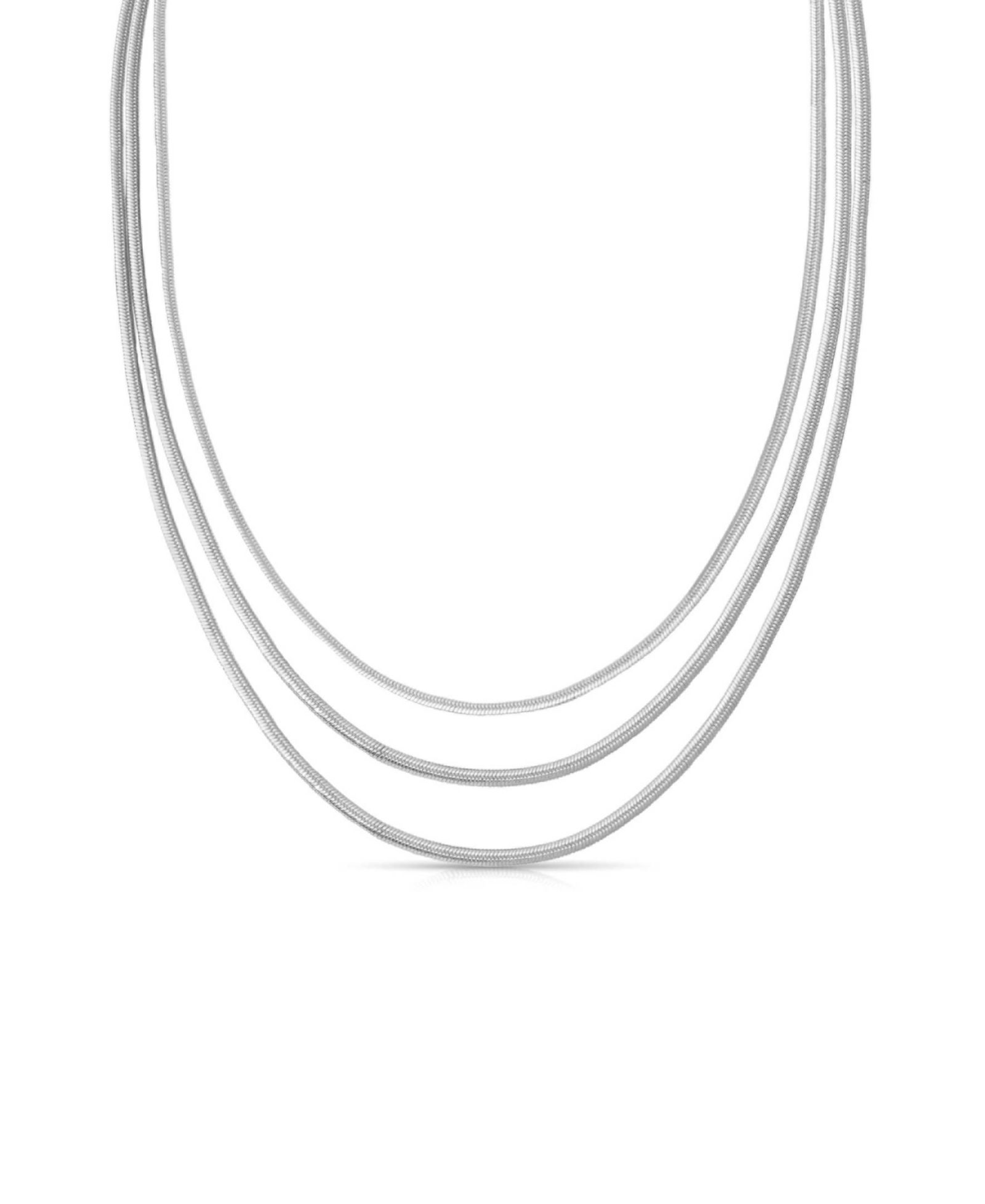 ETTIKA Многослойное ожерелье Triple Snake Chain