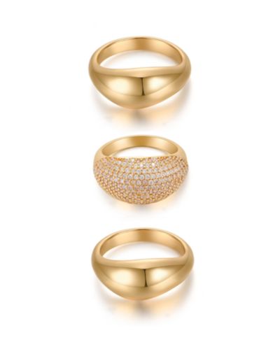 Набор колец ETTIKA Timeless Glamour 18k Gold Plated