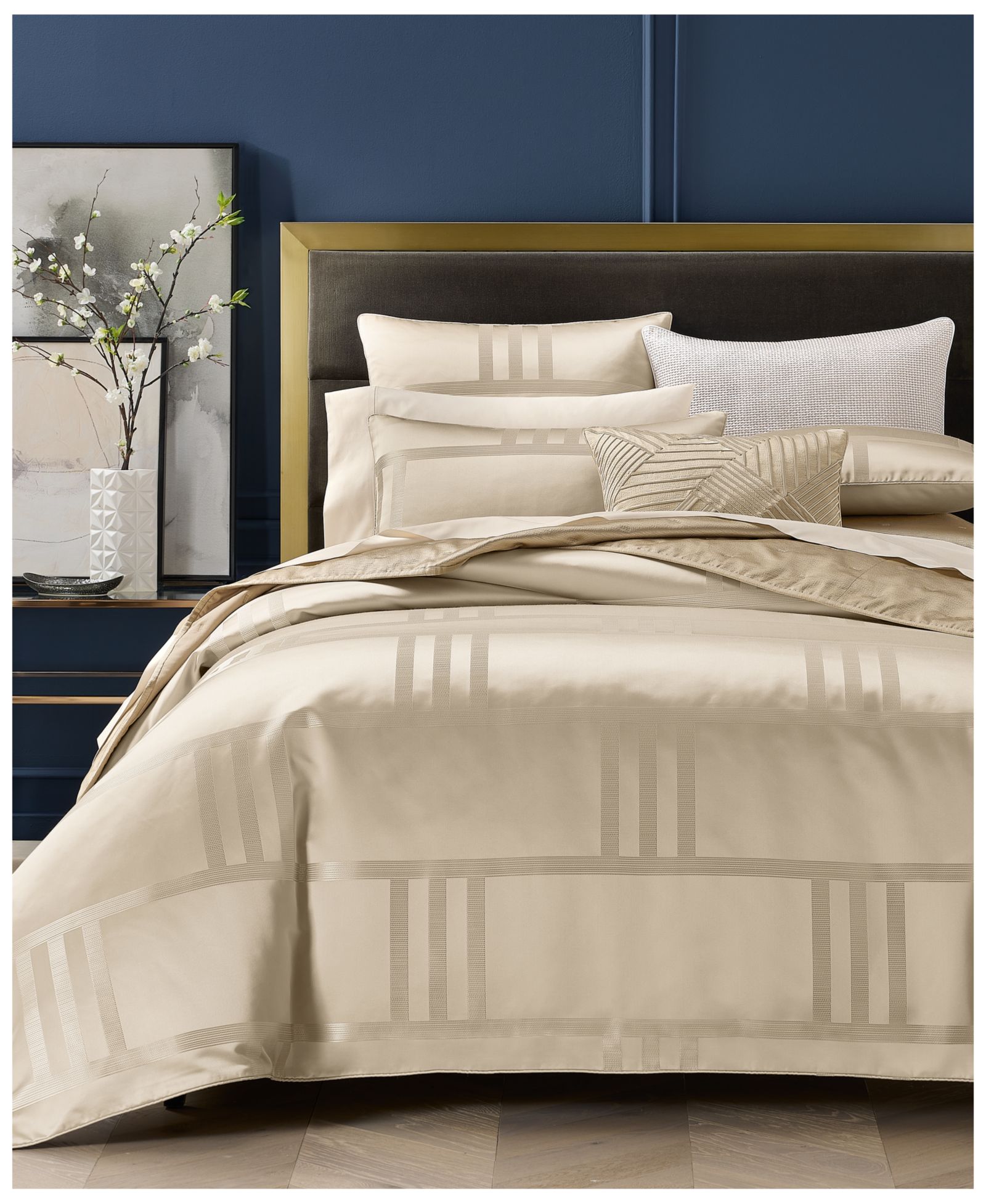 Комплект из 3 предметов Hotel Collection Structure Gold, Full/Queen