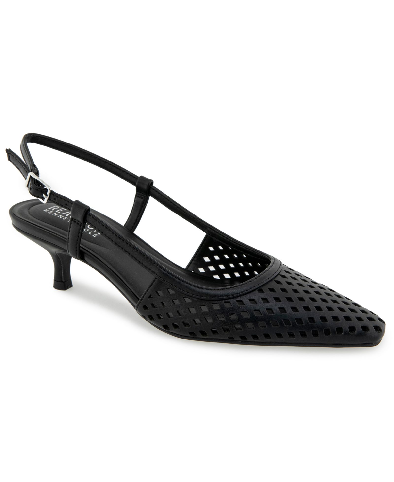 Kenneth Cole Reaction Женский Maggie Perf Slingback Kitten Heel Pumps