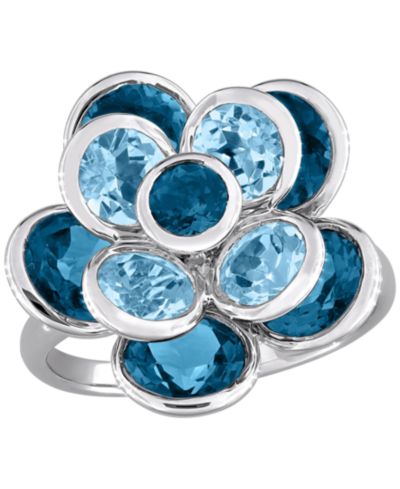 Macy's Blue Topaz (7-1/3 ct. t.w.) Ring in Sterling Silver