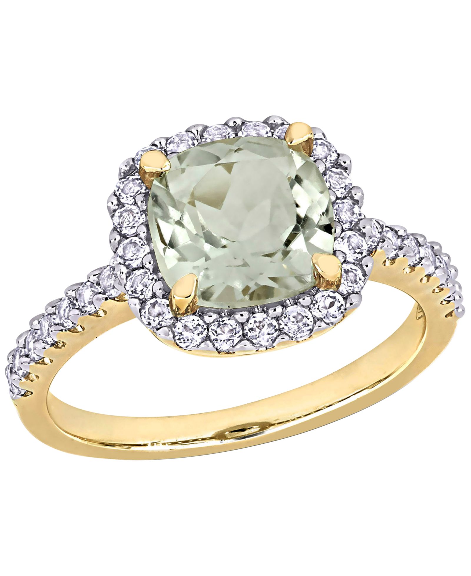 Macy's Citrine (2 ct. t.w.) & White Topaz (1 ct. t.w.) Ring in 18k Gold Flash Plated Sterling Silver (Also Available in Multi-Stones)