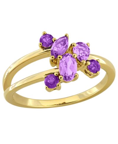 Macy's Blue Topaz (5/8 ct. t.w.) Ring in Sterling Silver (Also Available in Amethyst)