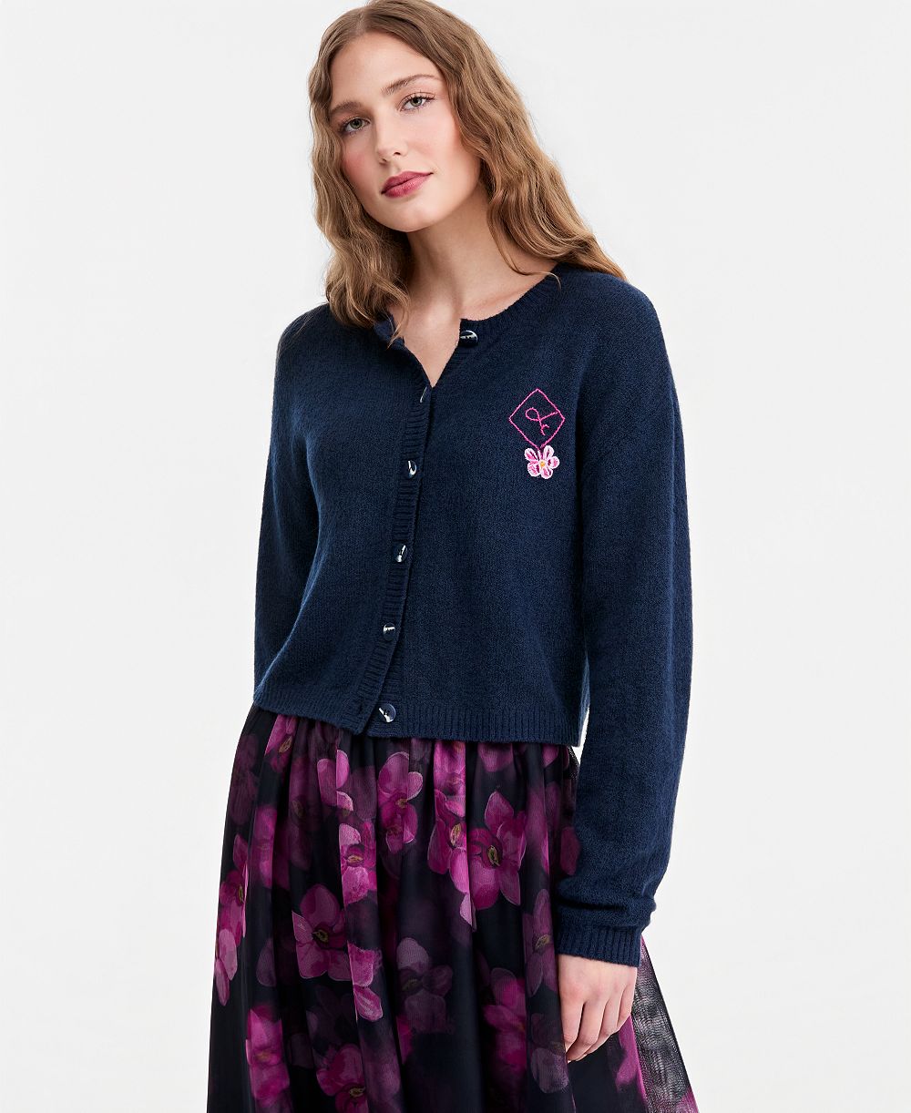 Jonathan Cohen | Macy's Women's Embroidered Cropped Cardigan, Macy's Exclusive