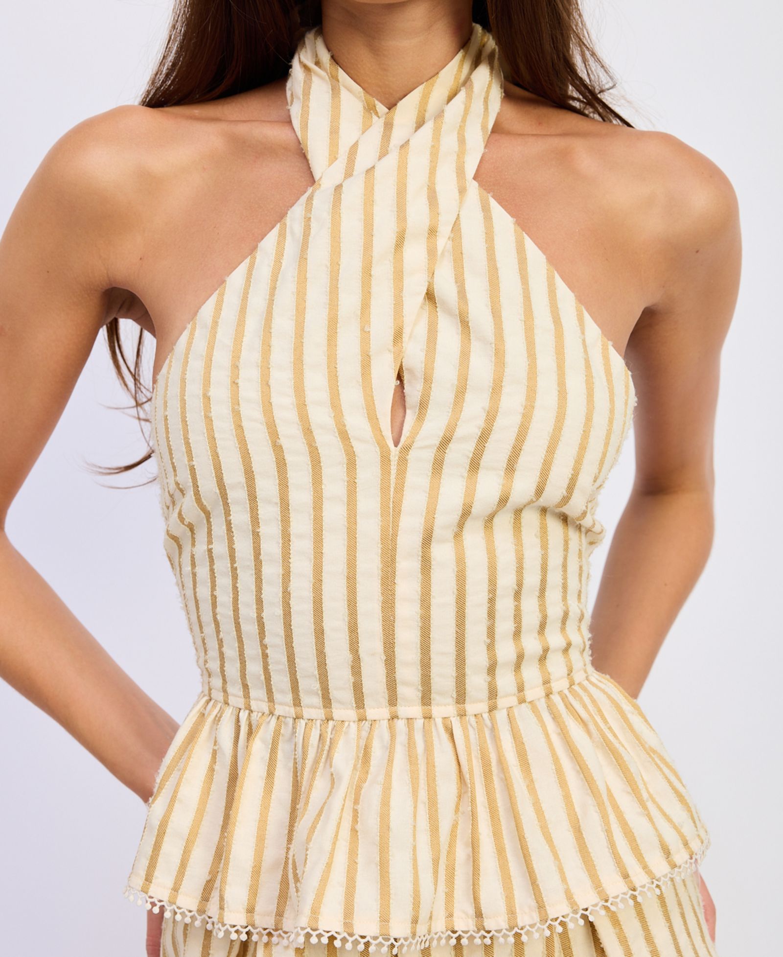 Женский топ En Saison Sleeveless Halter Neck