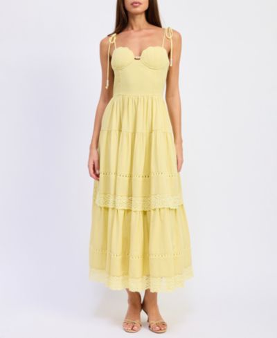 Женское платье En Saison Sleeveless Bustier Sweetheart Neck Maxi