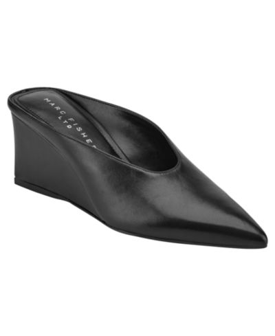 Marc Fisher LTD Women's Malley Pointed Toe Wedge Mules
