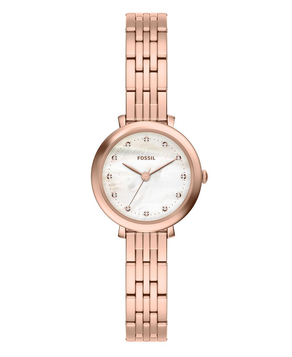 Fossil Women's Heidi Three-Hand Rose Gold-Tone Stainless Steel Watch 26mm