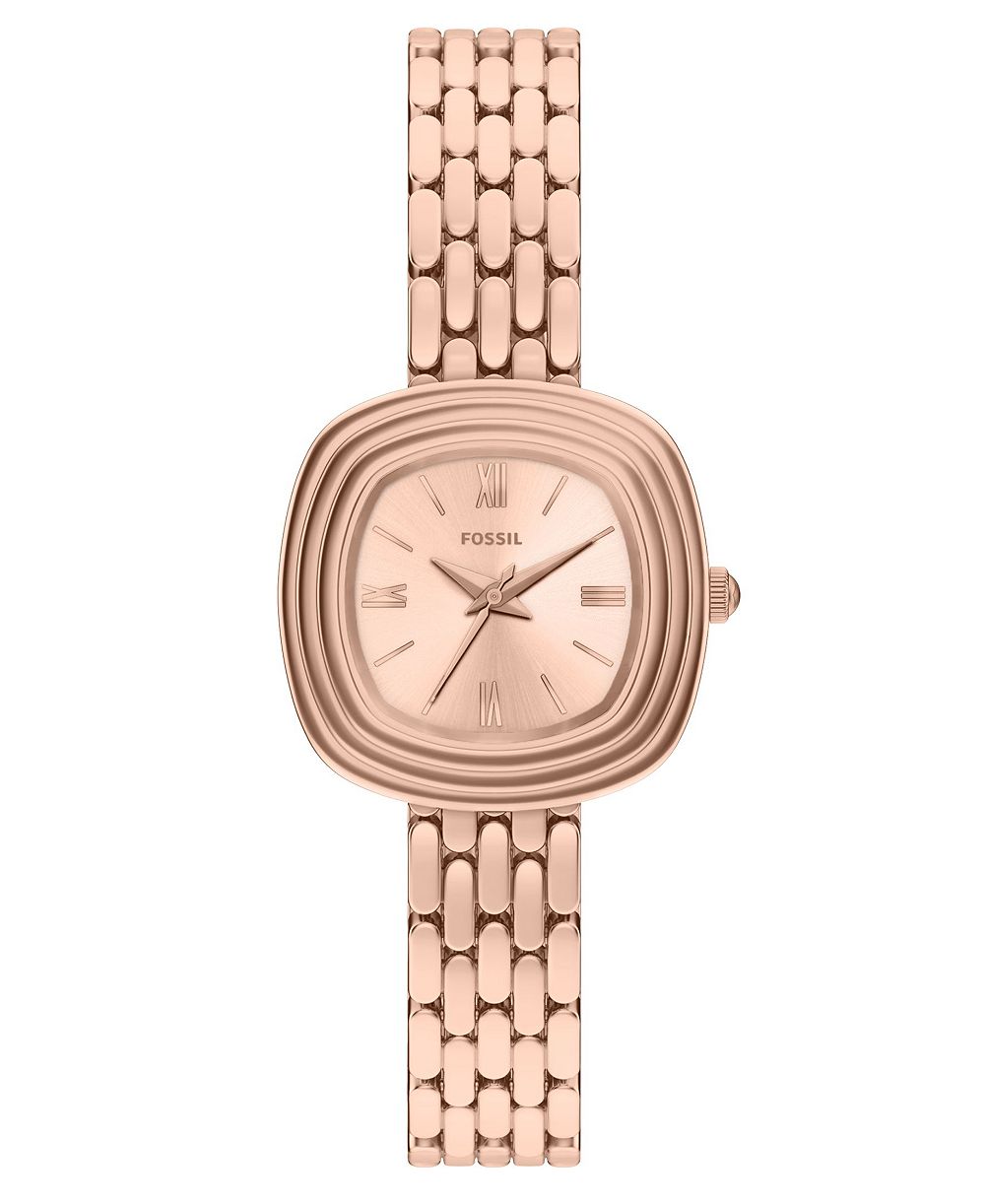 Женские часы Fossil Genevive Three-Hand Rose Gold-Tone Stainless Steel 30mm