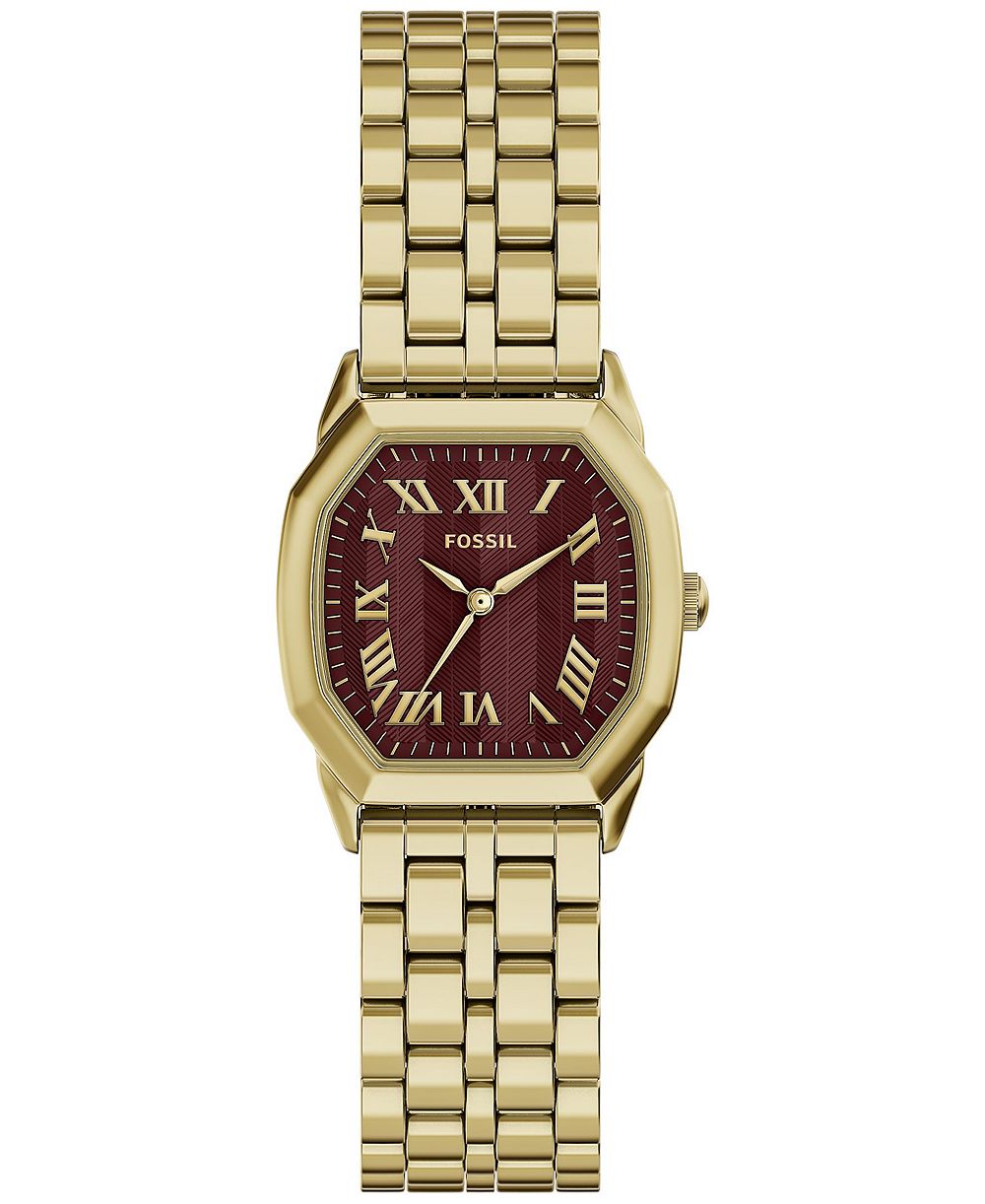 Женские часы Fossil Women's Harlow Three-Hand Gold-Tone Stainless Steel 27mm