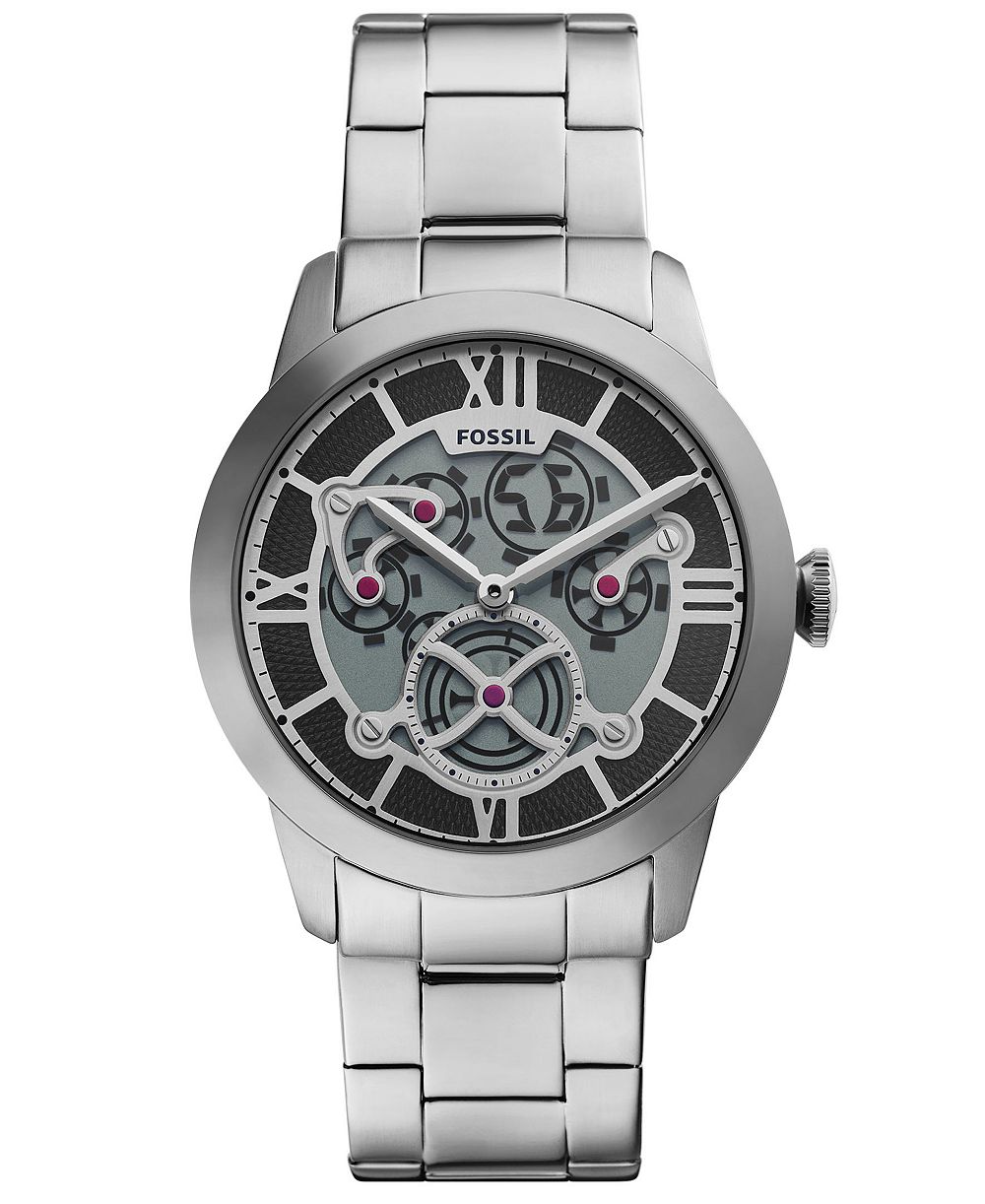 Мужские часы Fossil Townsman Big Tic из нержавеющей стали 42mm