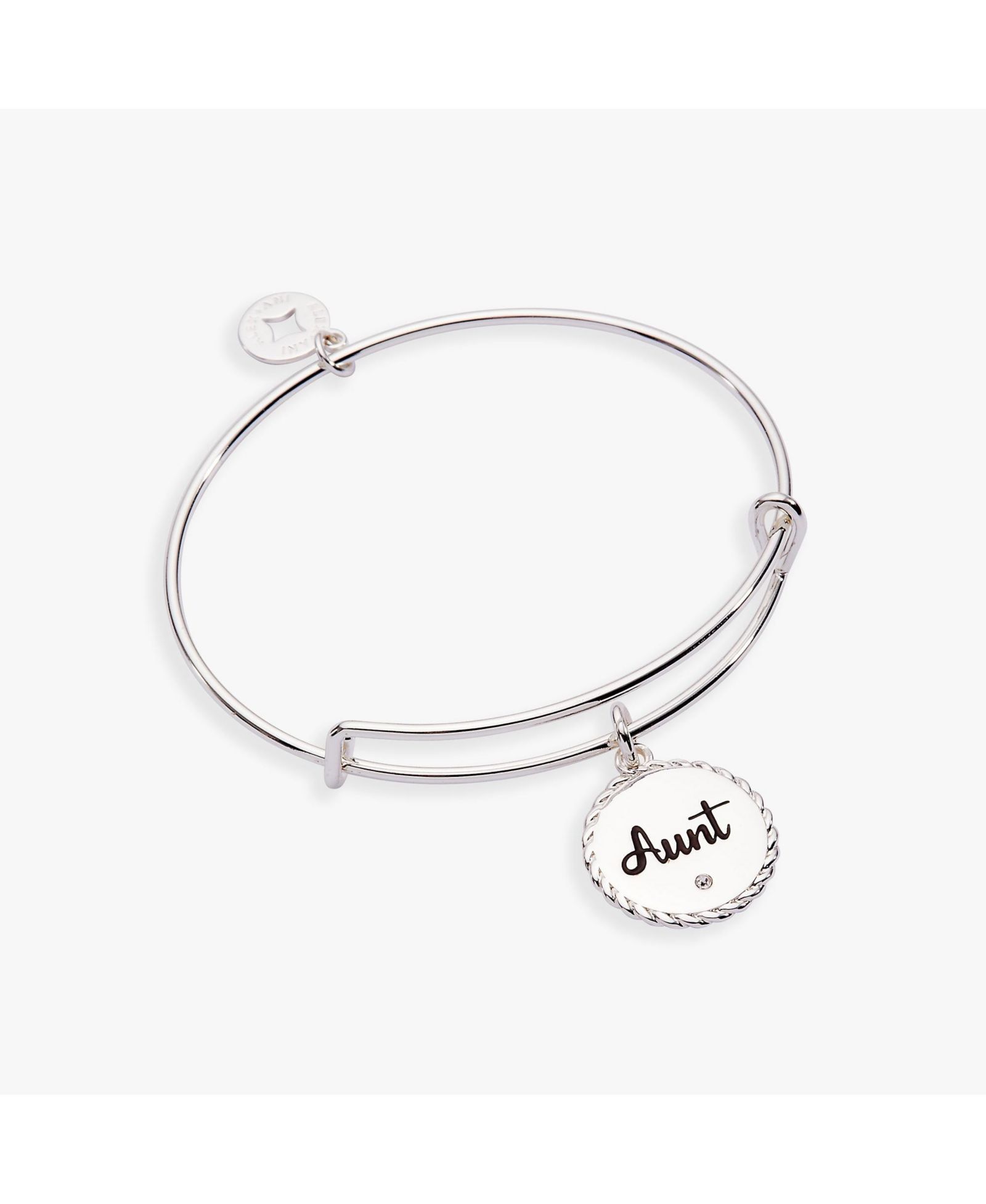 Браслет-бэнгл Alex and Ani Aunt, 'Trusting Guide' Charm