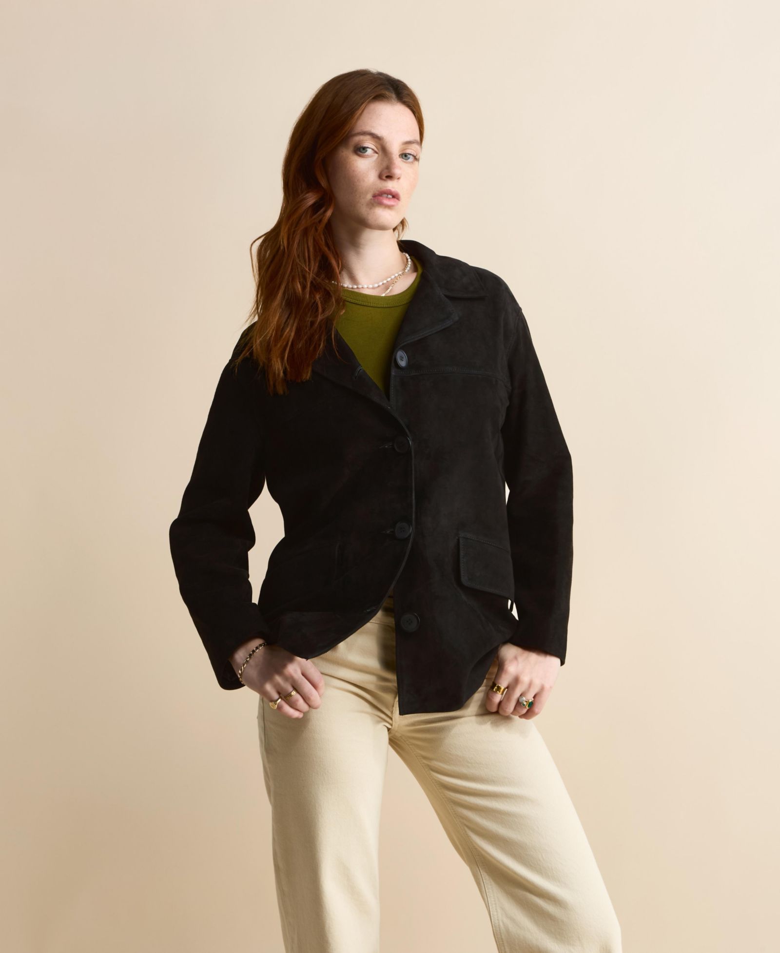 Furniq UK Women's Vera Suede Blazer