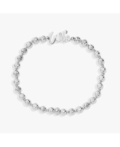 Alex and Ani Wife Elongated Crystal Stretch Bracelet