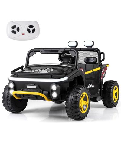 Slickblue 24V 2-Seater Ride-On UTV Truck with LED Lights, Horn, Music & Story, Ages 3+