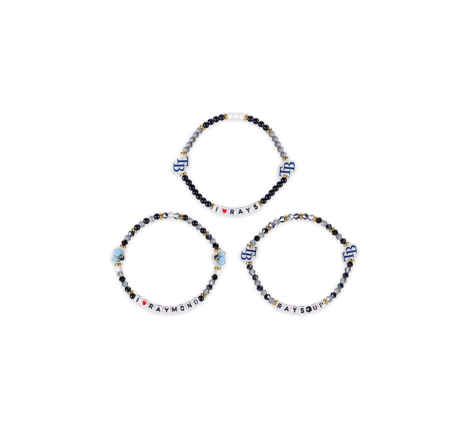 FOCO Tampa Bay Rays 3-Pack Friendship Bracelet Set