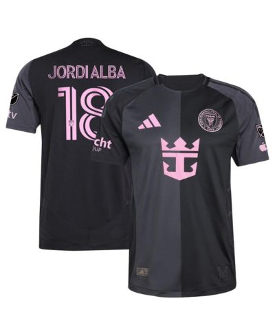 Adidas Men's Jordi Alba Ramos Black Inter Miami CF 2025 The Fortitude Kit Authentic Player Jersey