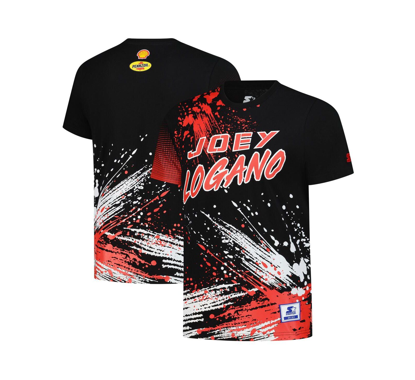 Мужская футболка Starter Black Joey Logano Touchdown Extreme