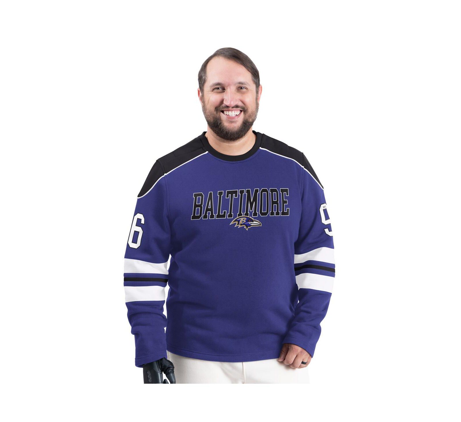 Мужской свитшот G-III Sports by Carl Banks Purple Baltimore Ravens