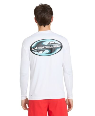 Мужская футболка для плавания Quiksilver с графическим принтом и длинным рукавом