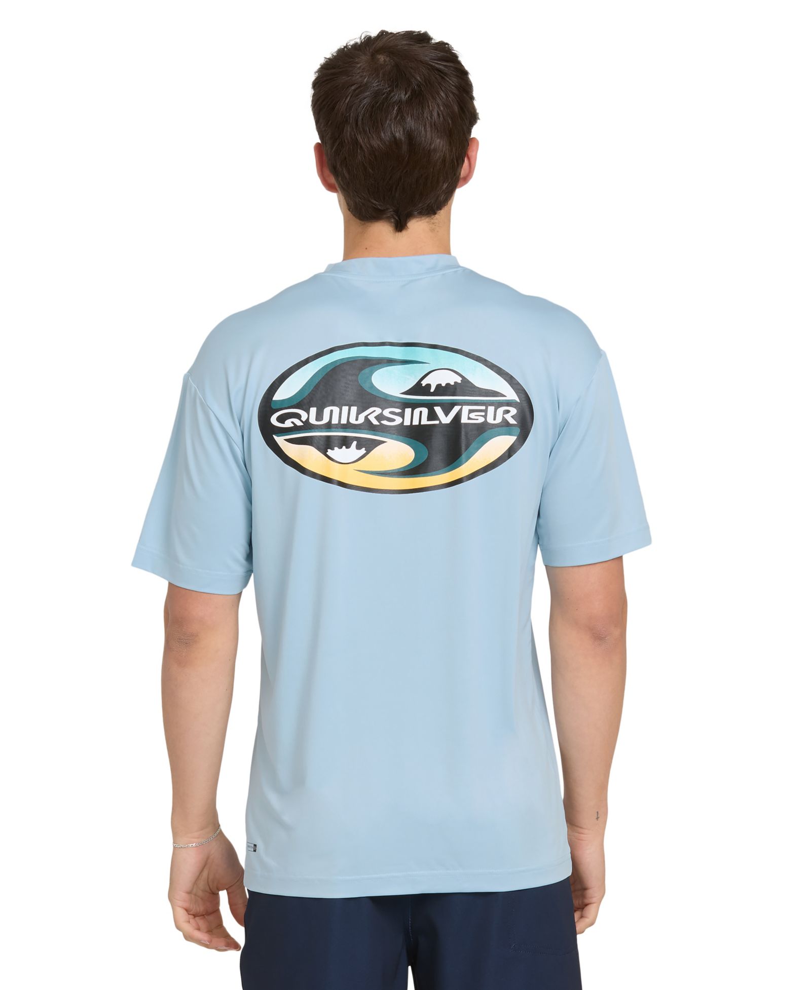 Quiksilver Men's Graphic Printed Short-Sleeve Swim T-Shirt
