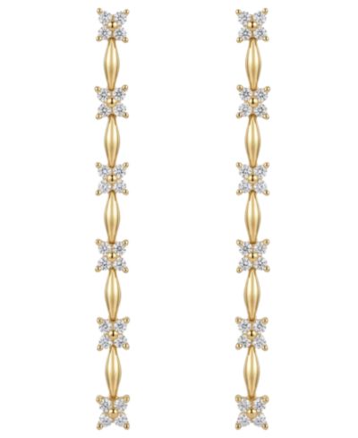 Wrapped in Love Diamond Flower Drop Earrings (1/2 ct. t.w.) in 14k Yellow Gold