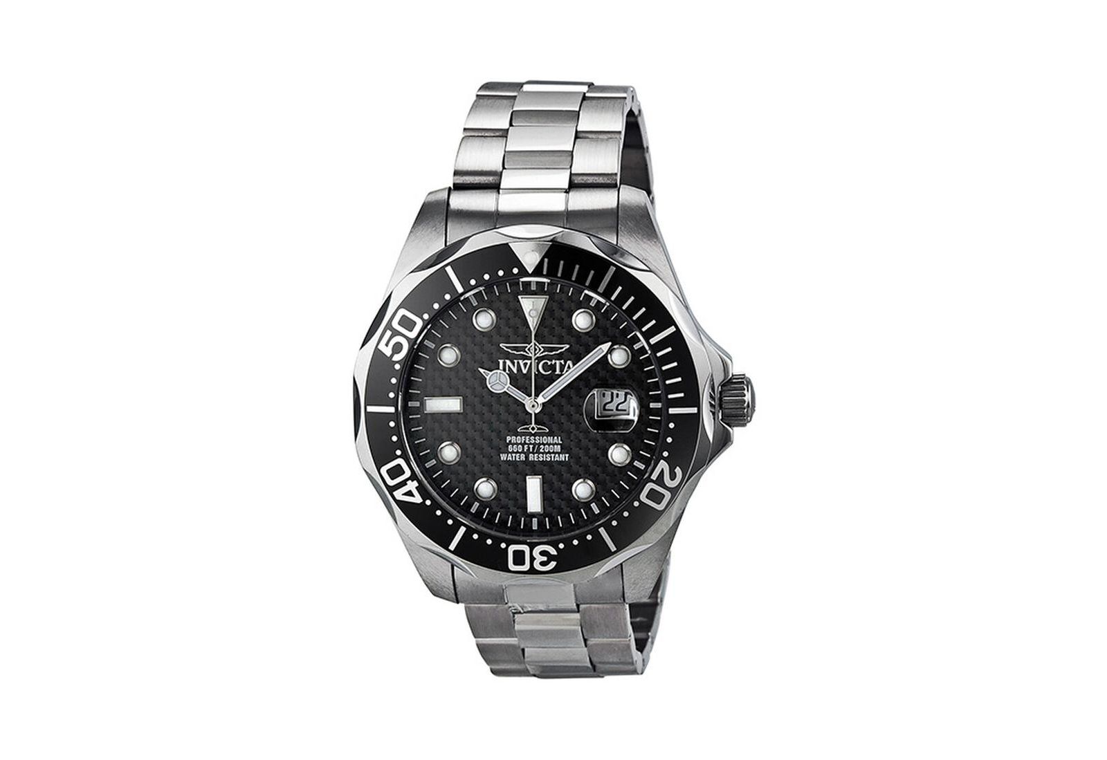 Invicta Men's 12562 Pro Diver Quartz 3 Hand  Dial Watch