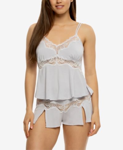 Jezebel Женский комплект из модальной кружевной майки и шорт Style 999677