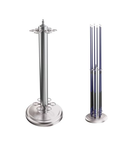 GSE Games & Sports Expert Metal 6 Floor Stand Pool Cue Rack, Billiard Pool Cue Rack