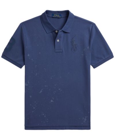 Polo Ralph Lauren Boys' 8-20 Big Pony Paint-Print Mesh Polo Shirt