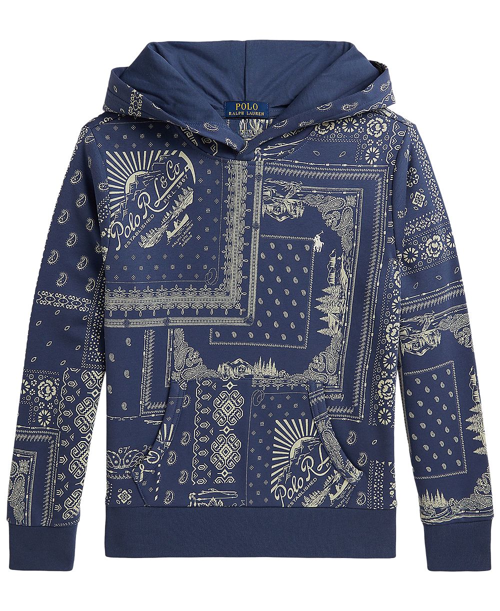 Polo Ralph Lauren Детское худи с принтом Bandanna, длинный рукав
