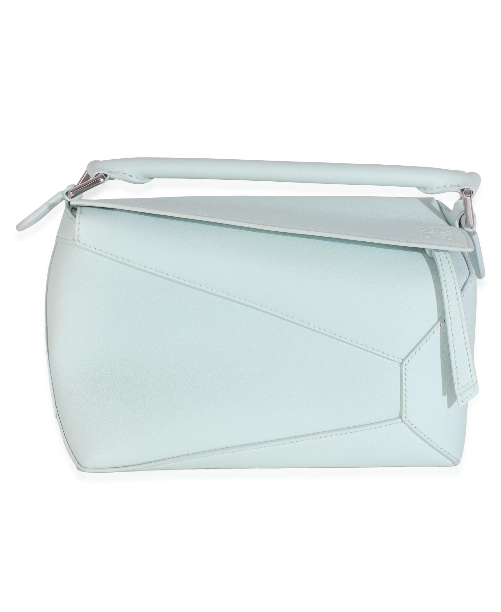 Pre-Owned Loewe Blue Iceberg Classic Calfskin Small Puzzle Edge Bag