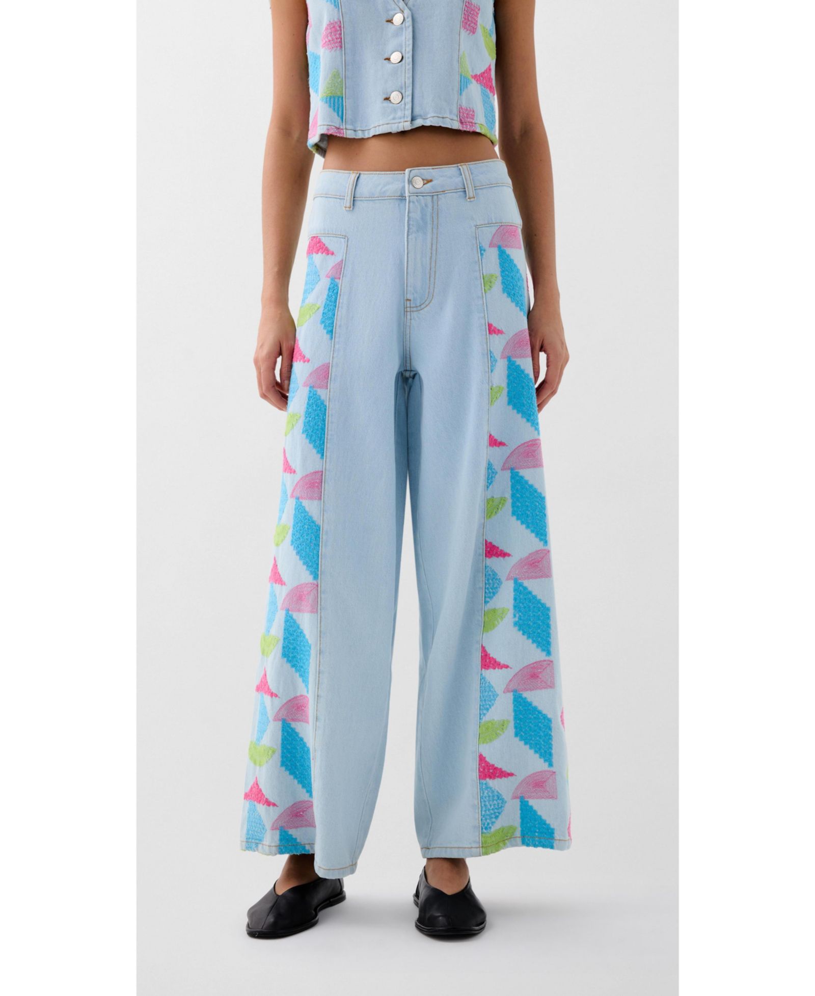 Scalpers Women's Culotte Embside Denim Pant