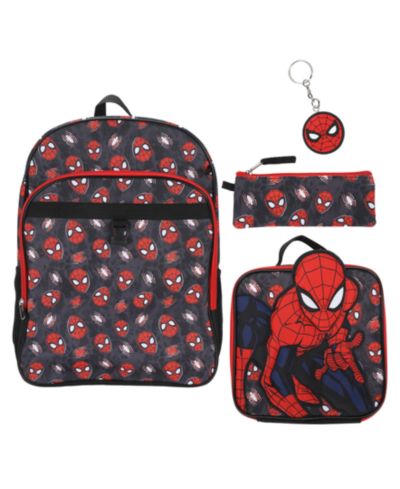 Набор из 4 предметов Spider-Man: рюкзак, ланч-бокс, пенал и брелок