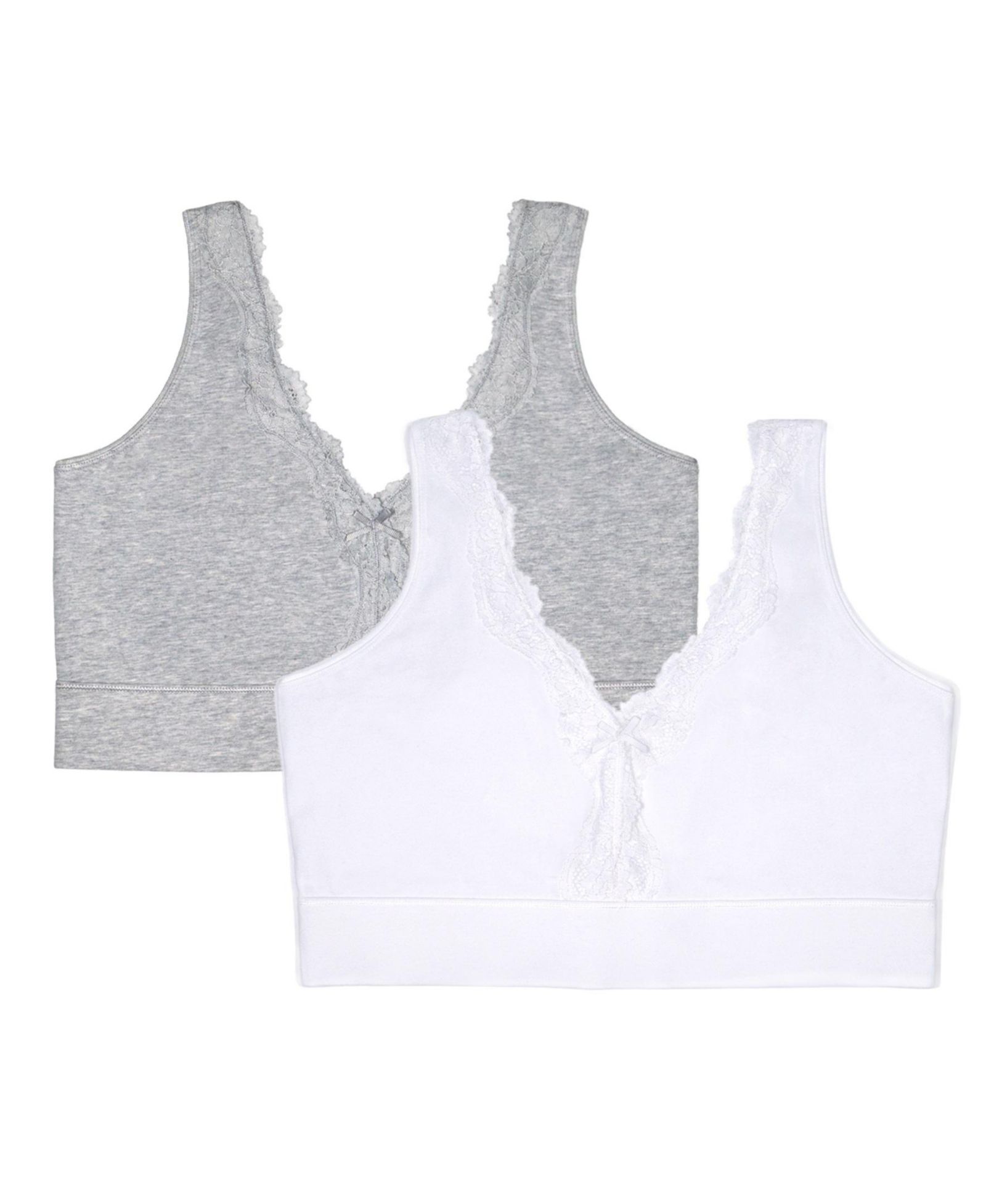 Женский хлопковый бралетт Fruit of The Loom Full Coverage Wireless, 2 Pack
