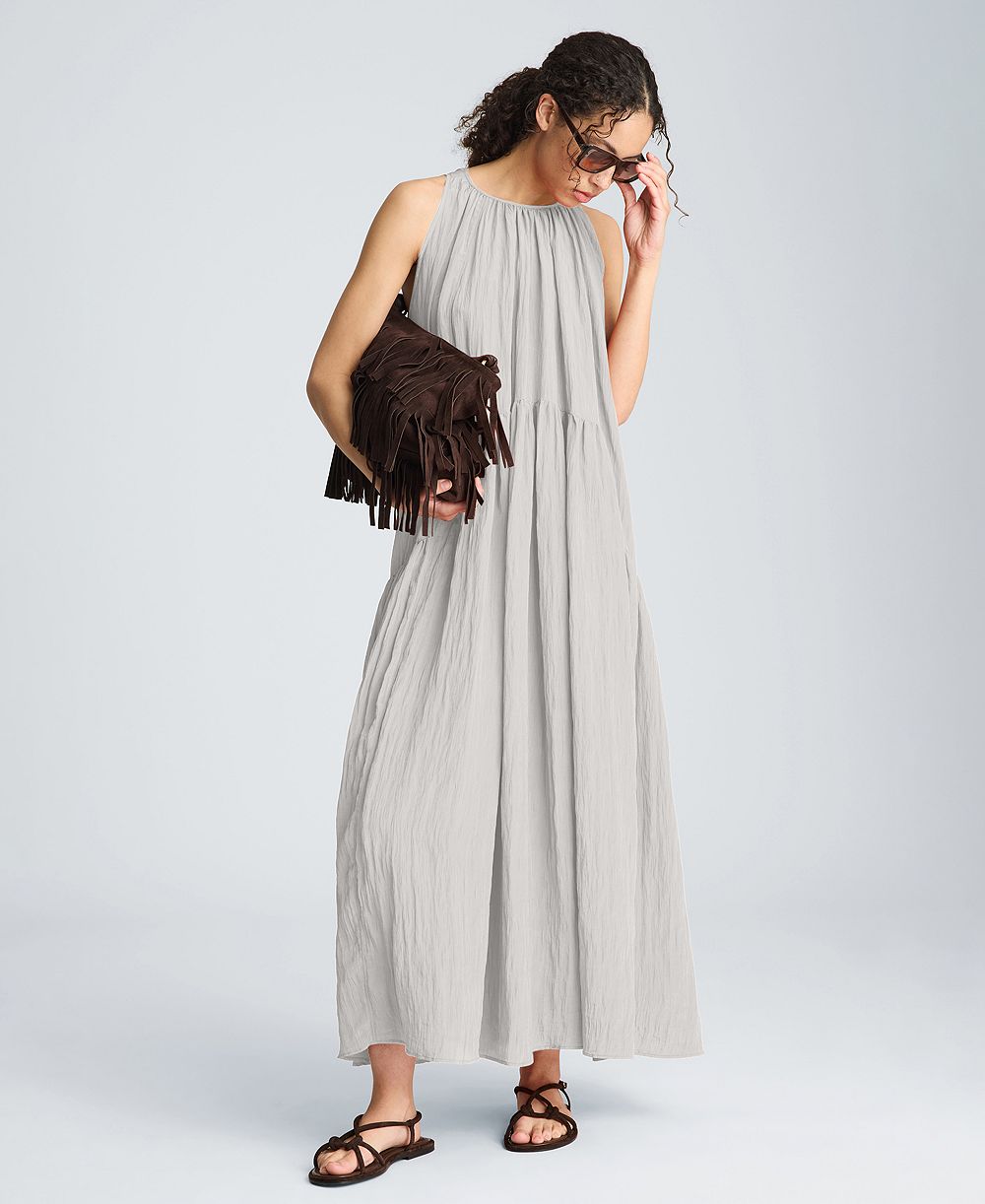 Женское платье Kenneth Cole Women's Halter Neck Tiered Maxi