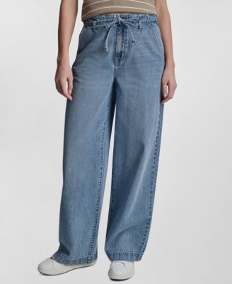 DKNY Jeans Petite Джинсы с высокой талией и широкими штанинами
