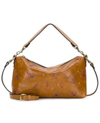 Patricia Nash Kolena Medium Glazed Leather Crossbody Handbag