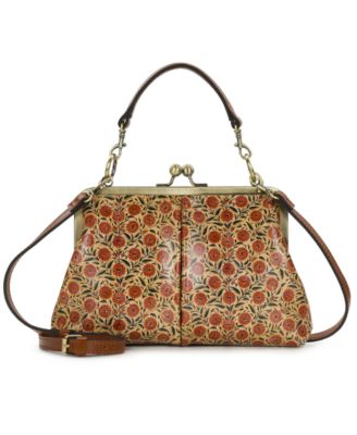 Сумка через плечо Patricia Nash Vione Small Leather Kisslock Frame Crossbody