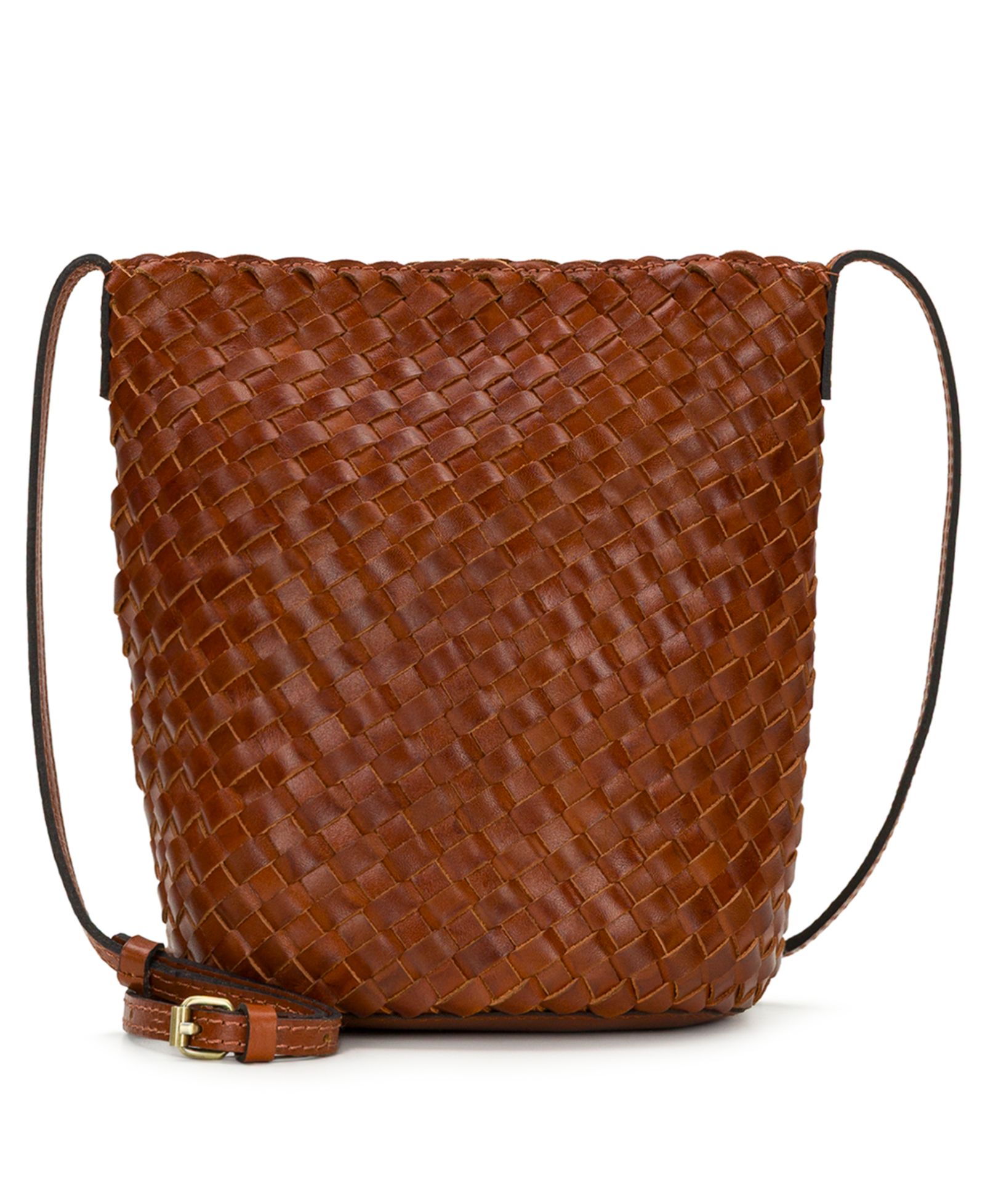 Patricia Nash Darcy Small Woven Leather Crossbody Bag