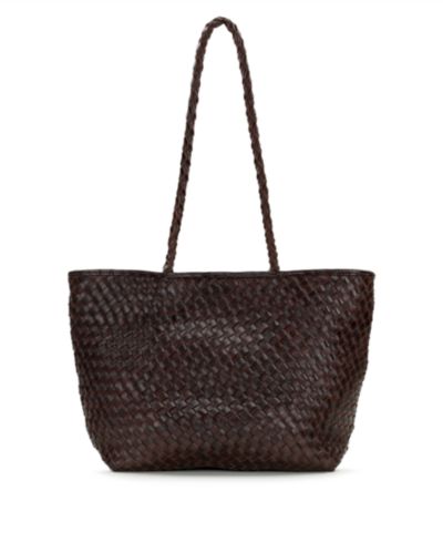 Большая кожаная сумка тоут Patricia Nash Olivia Large Woven Leather Tote Handbag