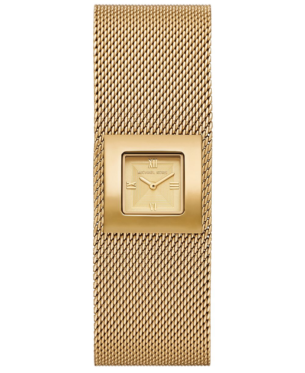 Michael Kors Women's Georgie Two-Hand Gold-Tone Stainless Steel Watch 22mm