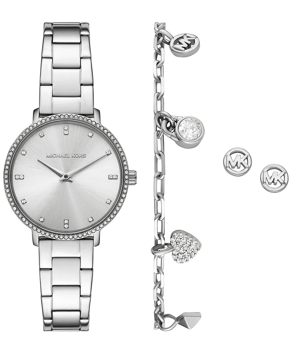 Michael Kors женские двухстрелочные часы Pyper из нержавеющей стали, 32 мм