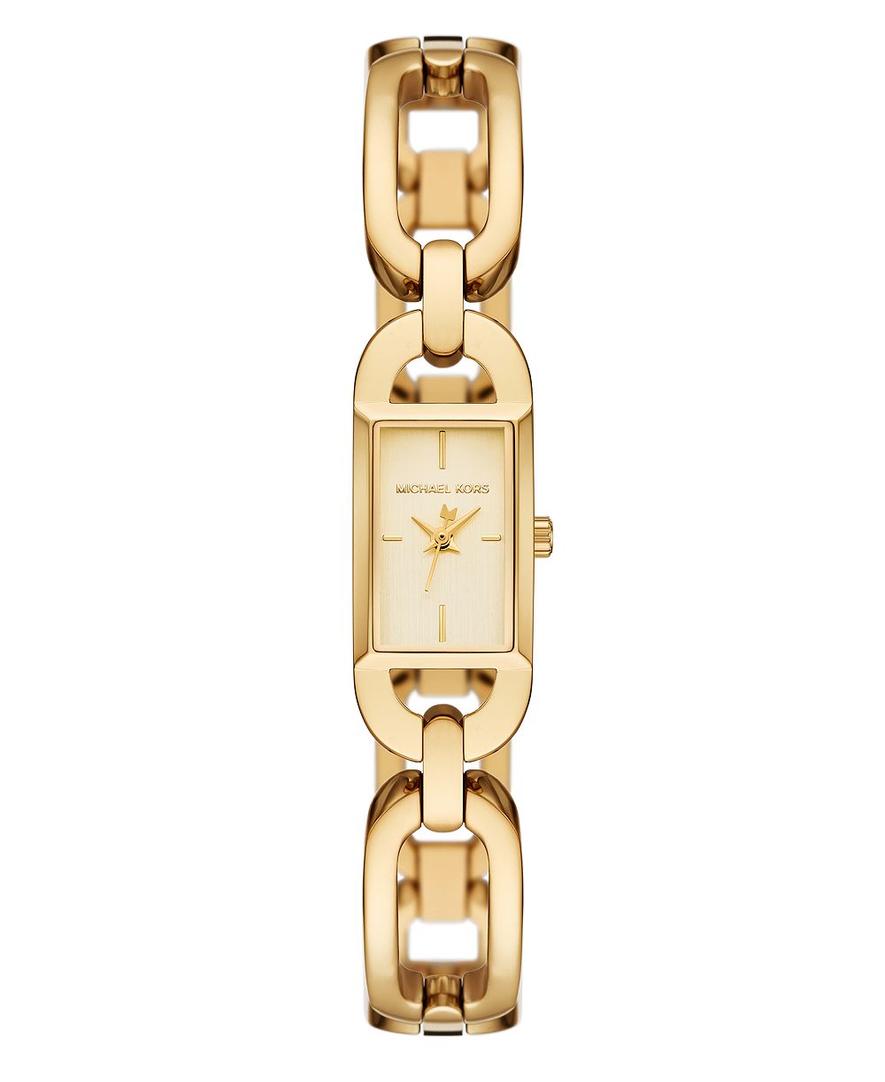 Michael Kors Women's MK Empire Three-Hand Gold-Tone Stainless Steel Watch 21mm