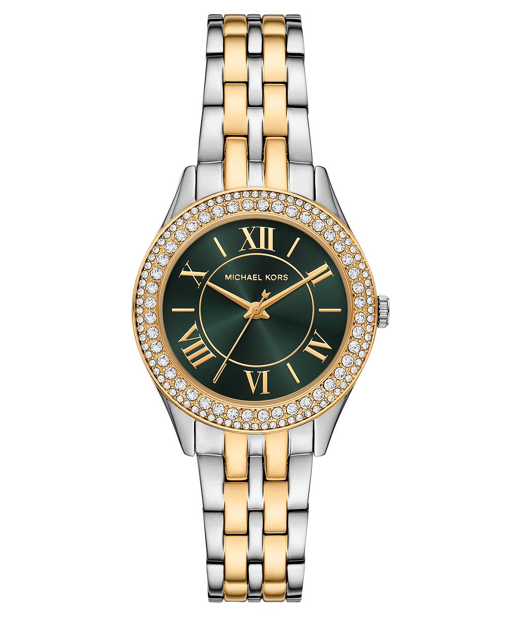 Michael Kors Women's Harlowe Three-Hand Two-Tone Stainless Steel Watch 33mm