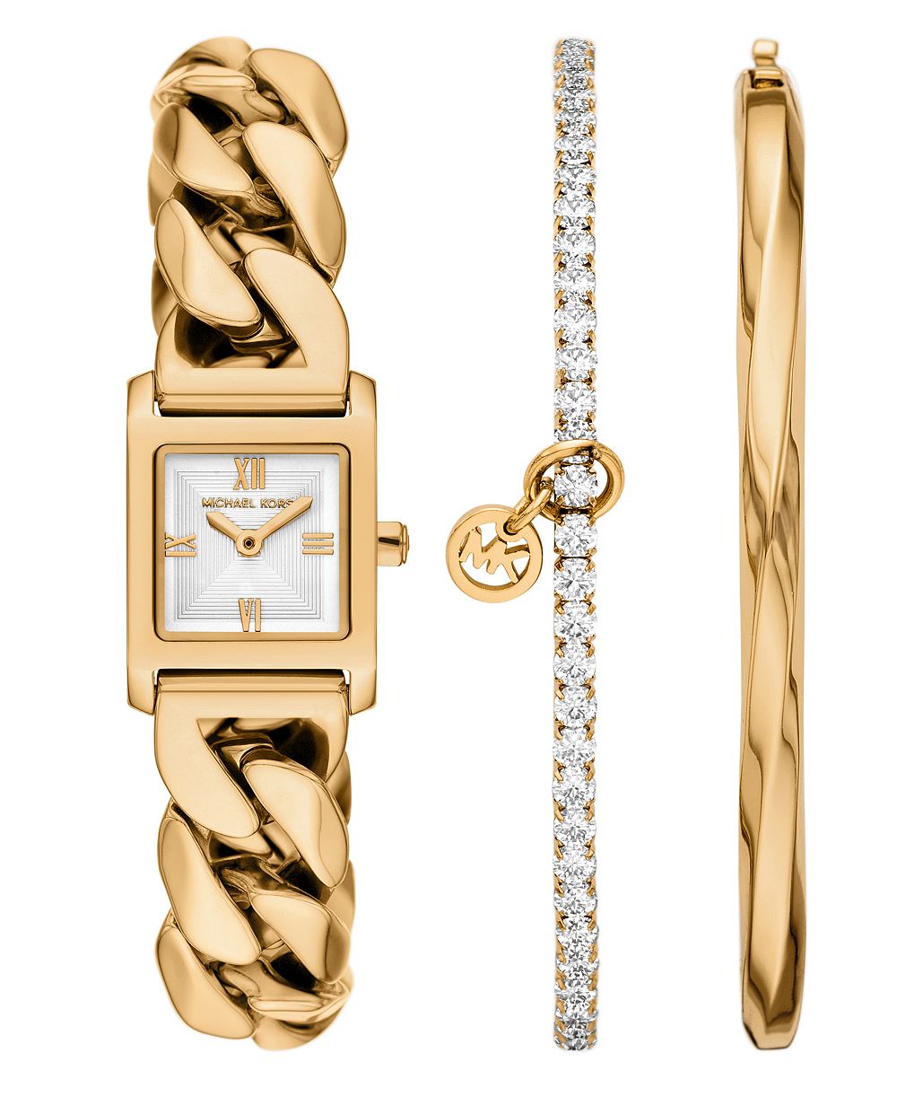 Женские наручные часы Michael Kors Georgie с двумя стрелками, розовое золото, нержавеющая сталь, 19 мм