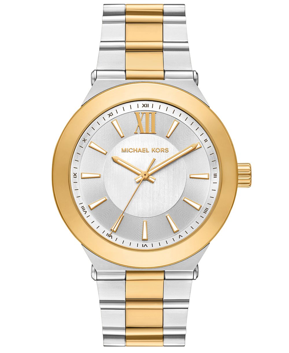 MICHAEL Michael Kors Men's Billie Three-Hand Two-Tone Stainless Steel Watch 44mm