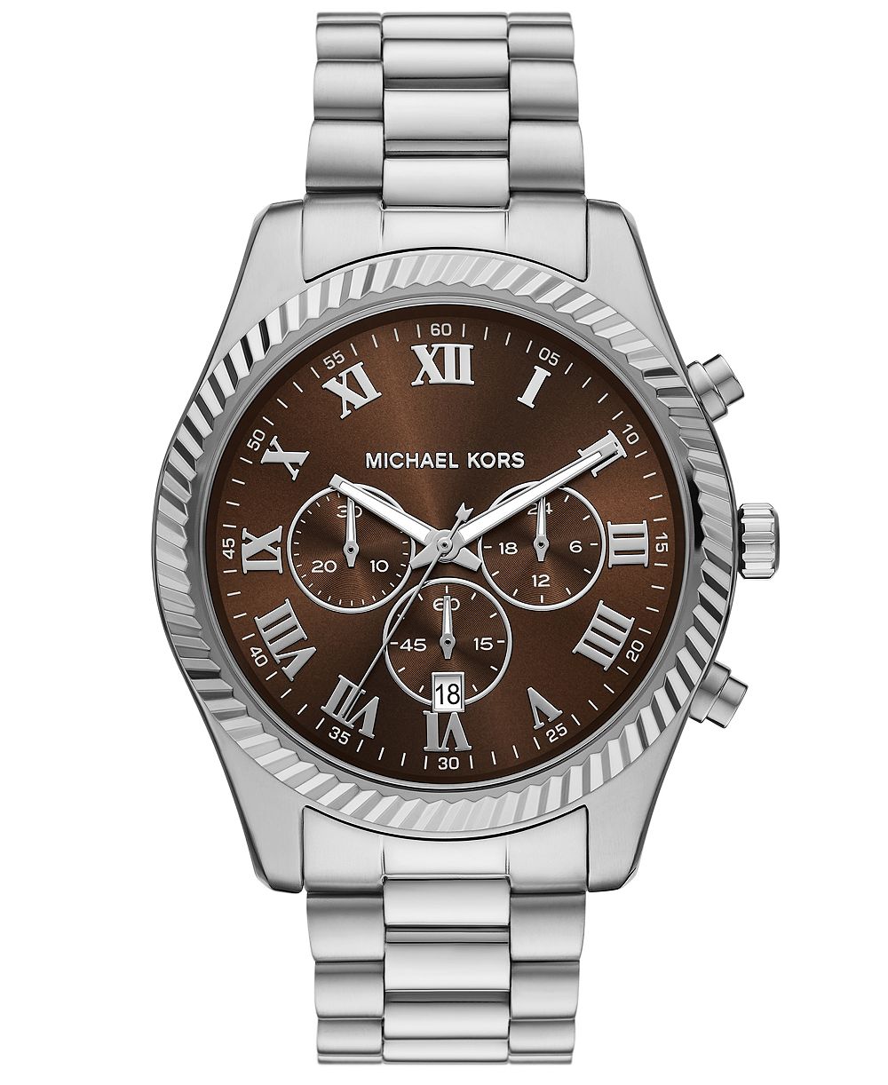 Michael Kors Men's Lexington Chronograph Stainless Steel Watch 44mm