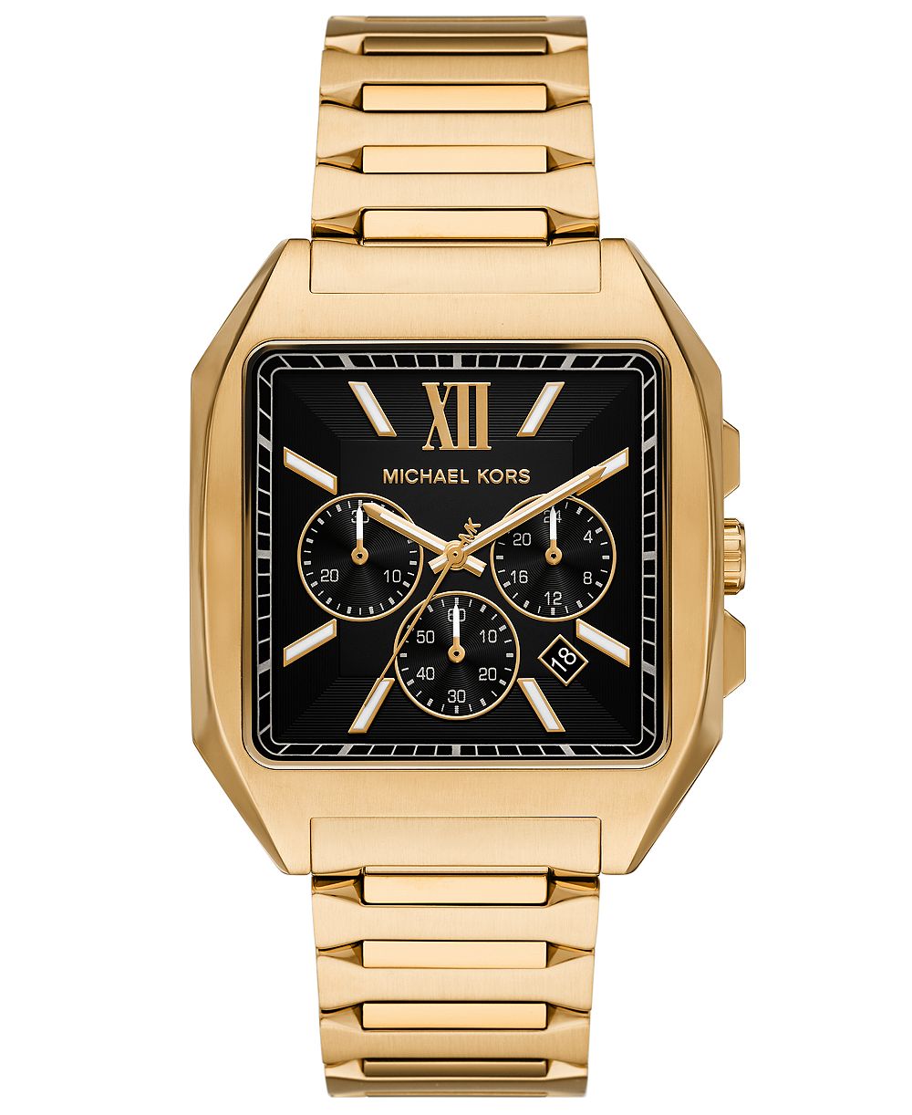 Michael Kors Men's Hayes Chronograph Gold-Tone Stainless Steel Watch 40mm