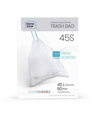 Мешки для мусора Home Zone Living Code 45S для контейнеров 12 Gallon, 60 шт